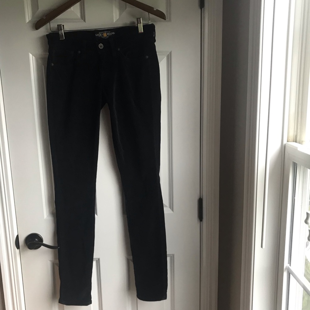 Lucky Brand Black Velvet Pants